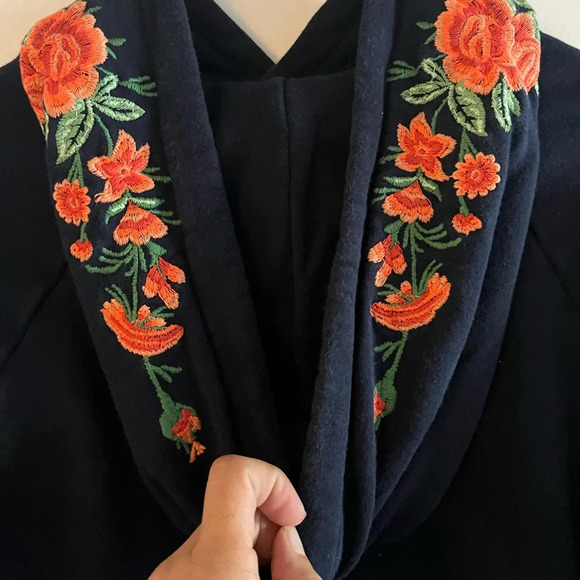 MOTHER Embroidered Floral Square Hoodie - Picture 4 of 9